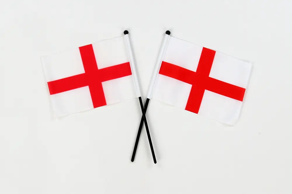 Small St George Hand Waving Flags