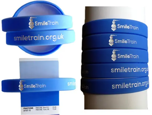 Silicone Wristbands for Smile Train