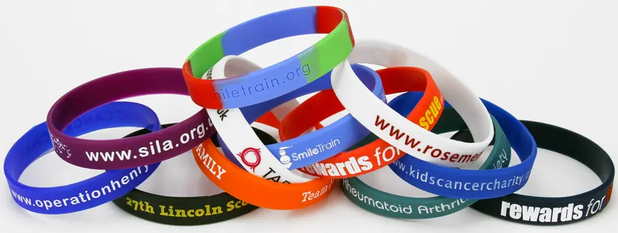 Silicone Wristbands for Charities